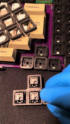 Keyboard switch sound upgrade！ #computer #diy #keyboard #acoustic #peripherals #device