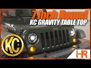 7 Inch Round KC Gravity Pro LED Headlights for the Jeep Wrangler