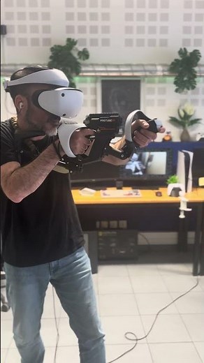 PAVLOV VR on PSVR never felt so IMMERSIVE with this HAPTIC GUNSTOCK for SENSE CONTROLLERS
