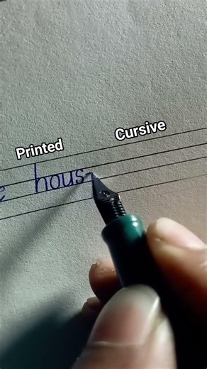 printed and cursive ' House'