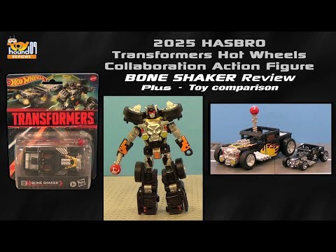 Toyhound09 Review,2025 Transformers Collaboration Hot Wheels Bone Shaker action figure