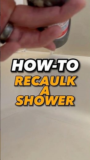 HOW-TO:🚿 Recaulk your shower for a fresh look! ✨ 🧽🧼 #diy # #bathroomrenovation