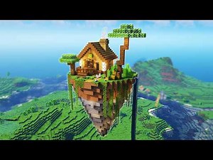 Minecraft Flying Island Building Tutorial - Building a flying island in Minecraft 1.21