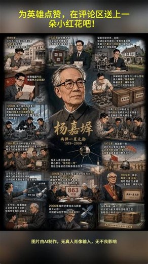 放弃美国300倍高薪隐姓埋名，干的事护了中国几十年 #杨嘉墀 #两弹一星元勋 #863计划 #国之脊梁 #爱国科学家