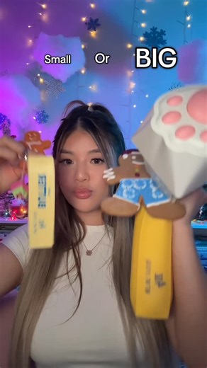 Joyceful Tingles on Instagram: "Small or BIGGG? 😯 • #asmr #asmrrelax #asmrsounds #asmrvideo #asmrvids"