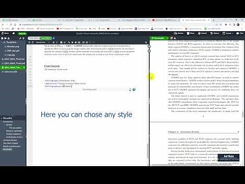 How to change citation style in overleaf latex||IEEE citation style||Citation Style in Overleaf