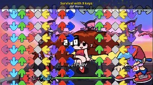 Survival with 9 keys Mod for Friday Night Funkin' | FNF Mods
