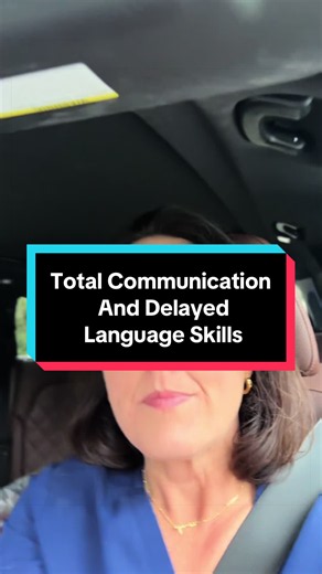 Does your child struggle with receptive, expressive, or pragmatic language? 👀 Try TOTAL COMMUNICATION. 🙌 Every child learns differently. If a child struggles with auditory processing, understanding language, or producing verbal speech, we need to give them more than one way to access and express language. For example, if our target word is “MORE,” we: 🗣️ Say it 🤟 Sign it 📱 Select it on AAC And then… we do it again and again and again! In this video, we were targeting colors. The child had a