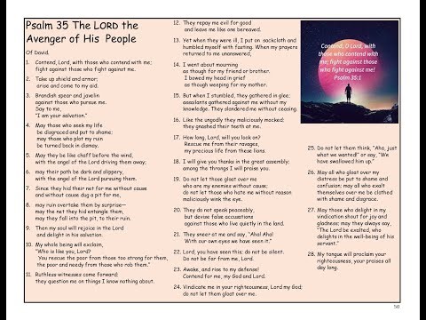 1934. Psalm 35-The Lord the Avenger of His People