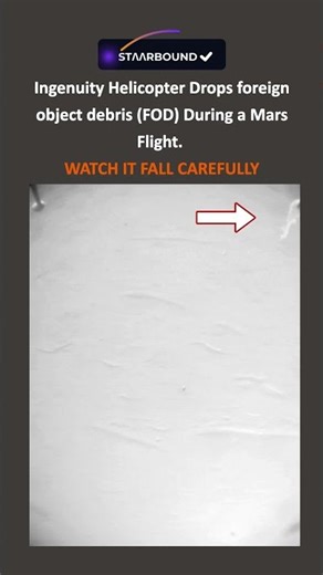 Ingenuity Helicopter Drops Debris During a Mars Flight
