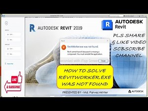 Revit Failed to start !!Revitworker.exe was not found !!how to fix Revitworker.exe!!Autodesk Revit