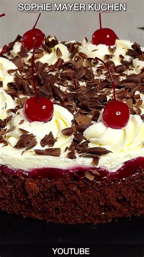 Der berühmteste Kuchen mit Kirschen🍒 #kuchenrezept #leckerkochen