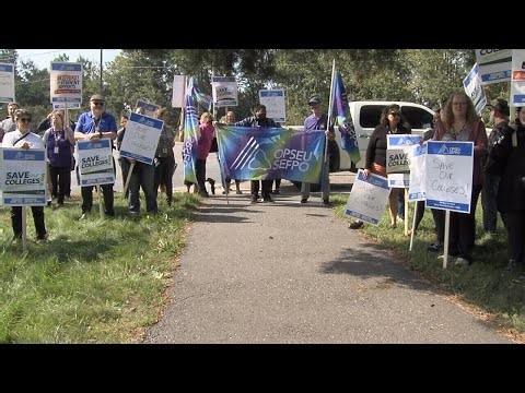 VIDEO:  College support staff set to strike