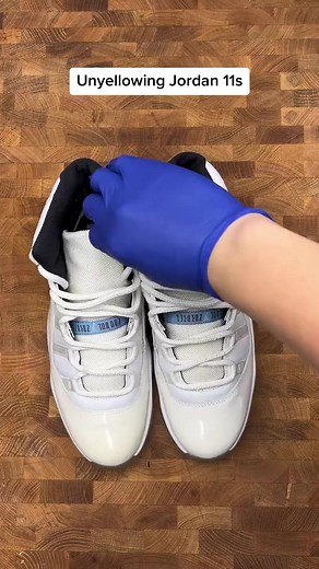 How to unyellow the icy soles On Air Jordan 11's | John Manalo