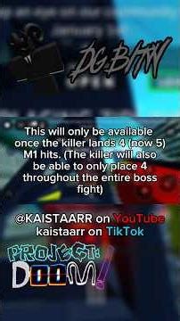 Project: Doom DGBITW Boss Abilities confirmed! #roblox #shorts #gaming