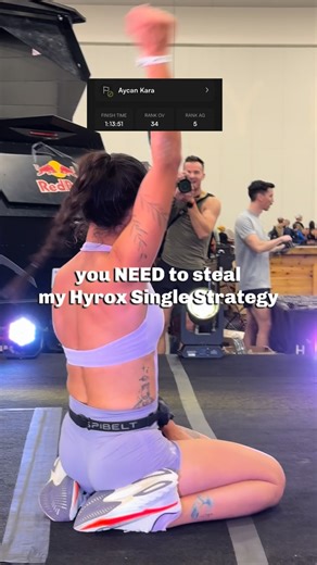 Aycan Kara on Instagram: "Everything you need to know is here in this caption. These are the exact station cues I use for HYROX Singles and the strategy I coach myself through on race day. RUN STRATEGY (overall) Start controlled. First run should never feel fast. Ease into your pace, find breathing rhythm, and aim to keep a consistent run pattern through the entire race. You win HYROX by staying calm early and efficient throughout. SKI ERG If you win this, you lose the whole race. Stay around 80