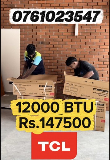 Tcl air conditioner free institutions only 147500 Call more details 0761023547 #psengineering #ac #airconditioner #tcl #freeinstallation