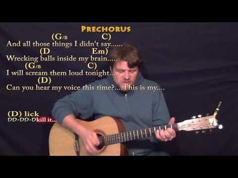 Fight Song (RACHEL PLATTEN) Guitar Cover Lesson with Chords/Lyrics - Munson