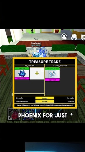I got the Permanent Pheonix in Blox Fruits!🥶🤑 #bloxfruits #roblox