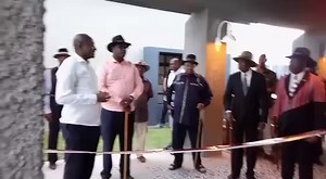 11K views · 270 reactions | JUST IN: Gondwana opens new lodge Gondwana's Etosha King Nehale Lodge was officially opened by King Fillemon Shuumbwa Nangolo and environment minister Pohamba Shifeta on Saturday, lightning the boma commonly known as "Olupale" and unveiling a plaque. Video Contributed | Namibian Sun | Facebook