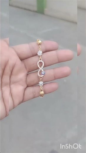 infinity charm bracelet with chain and gold balls...#stonebeads #infinity #chain #bracelet