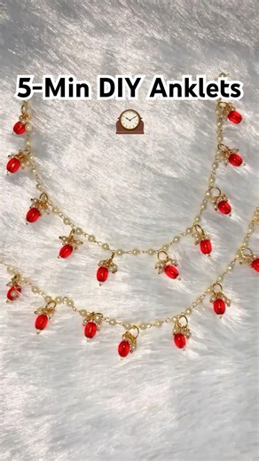 Trying Something New 💫 DIY Anklet #shorts #diy #anklets