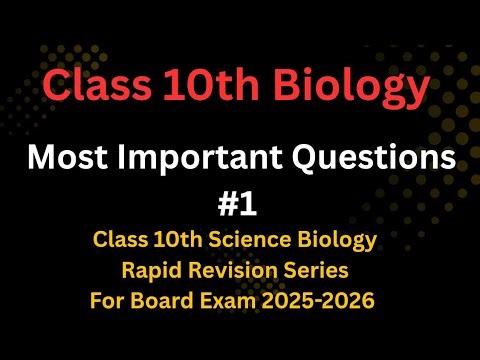 Class 10th Science Biology Rapid Revision #class10 #live #shortslive