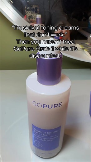 GoPure Belly Toning Cream This belly toning cream is formulated to support firmer-looking skin with regular use. Lightweight and easy to apply, it fits easily into a daily body-care routine. #TikTokShopCreatorPicks #TikTokMadeMeBuyIt #bodycare #toningcream #skincarefinds belly toning cream firming body cream skin tightening lotion body care routine targeted toning cream