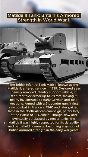 Matilda II Tank: Britain’s Armored Strength in World War II