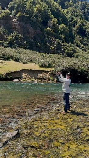 Joe came to the Chilean Patagonia looking for more than just fish. Clear water, a dry fly on the surface, and the time to enjoy every moment on the river. Watching our guests experience fly fishing this way — focused, relaxed and fully present — is exactly what our fishing program is about. This is fly fishing in Patagonia, done right. | Chile Fly Fishing
