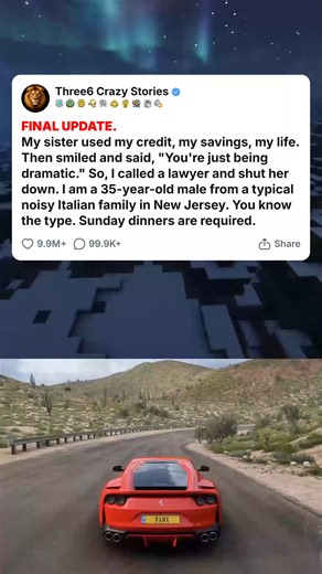 1.4K views | FINAL UPDATE. My sister used my credit, my savings, my life. Then smiled and said, -You're just being dramatic.- So, I called a lawyer and shut her do... #foryou #fyp #reels #viral #redditstorytime #redditposts #storytime #redditstories #reddit #askreddit #paranormal #redditparanormal #nosleep | Argent Viral | Facebook