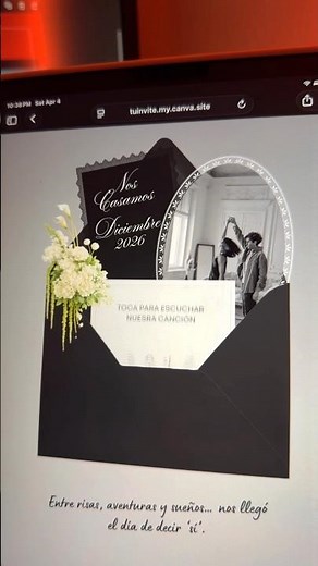 Invitación digital en Canva para tu Boda!