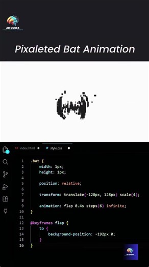 This CSS trick brings pixel art to life 🎨 #cssanimation #pixelart #dev