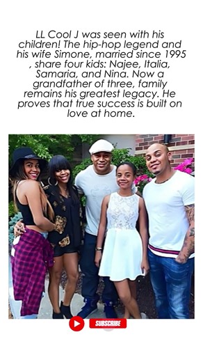 LL Cool J & His 4 Kids — Hip Hop Legend, Grandfather of 3 #shorts #llcoolj