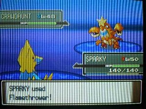 Where to Catch Crawdaunt in Pokemon Platinum