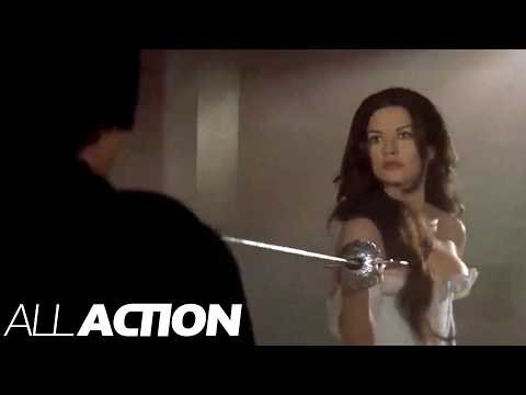 Zorro vs Elena: The Iconic Strip Duel Scene | The Mask of Zorro | All Action