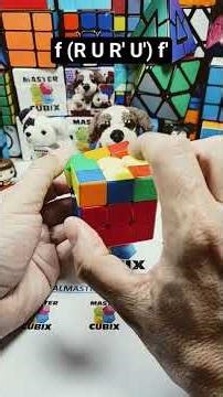 How to easily solve a Clover Pyraminx like a 3x3 cube, the yellow cross.#shorts