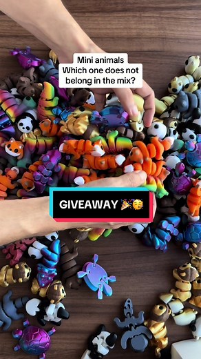 🎉 GIVEAWAY ALERT! 🎉 🔍 Can you spot the odd one out?🔎 We've 3D printed a series of adorable mini animals, and one of these is not like the others! Your challenge is to guess which mini animal doesn't belong in our Flexi Mini Animals Collection. 🐾 How to Participate: -Follow us on Tiktok. -Participants must be in the UAE to enter. -Watch this Tiktok featuring unique 3D printed mini animals. -Comment your guess on which one is different! ( YOU CAN ONLY GUESS 1 TIME! ) -Tag a friend and share t