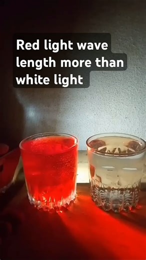 Red colour wavelength more than white colour wavelength #experiements #scienceexperiment #physicswal