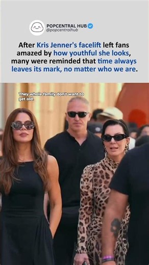 Kris Jenner got a facelift surgery to look younger, but she still walks her age.