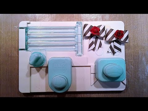 Make Cute Mini Bows Using Mini Alphabet Punch Board