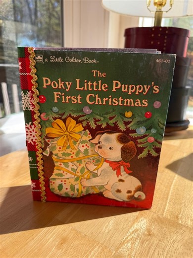 Little Golden Book - the Poky Little Puppy's First Christmas - Journal/scrapbook - Etsy