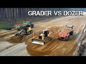 GRADER VS DOZER - PENIMBUNAN JALAN