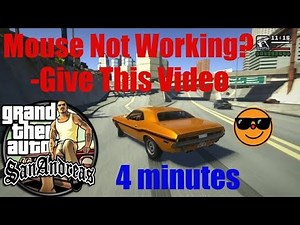 How to fix- Mouse not Working problem in GTA San Andreas PC Game