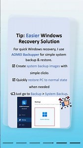 Meet “Startup Repair Couldn’t Repair Your PC”? Full Fix Guide #pcfix #pcrepair #aomeibackupper