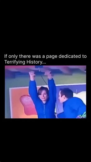 Terrifying on Instagram: "A contestant on a live game show faced a dangerous malfunction during a zip line challenge. The participant was launched on the line but lost momentum halfway to the platform, leaving her dangling awkwardly and stranded high above the stage and safety mats. After several tense seconds with the contestant suspended in midair, the show’s hosts or producers instructed her to simply let go and drop. The fall was significant—estimated between 10 to 15 feet—and she landed dir