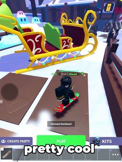 NEW Gift-Wrapped Snowboard LOBBY GADGET! (Roblox Bedwars)