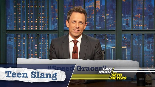Seth decodes the hot new slang kids are using, like "Pilgrim." | Late Night with Seth Meyers