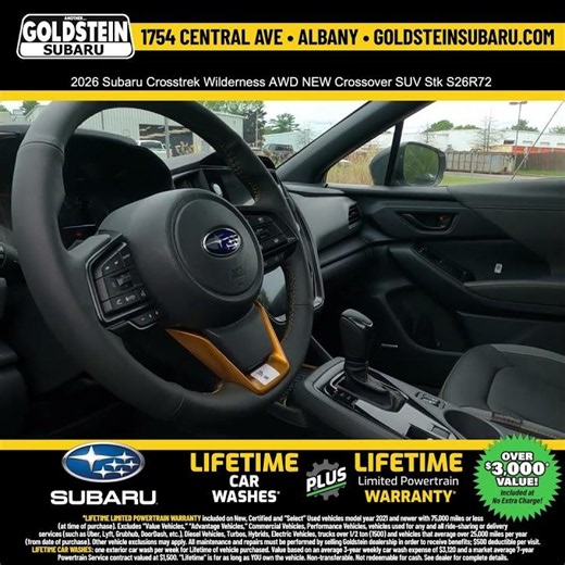 2026 Subaru Crosstrek Wilderness AWD NEW Crossover SUV Stk S26R72