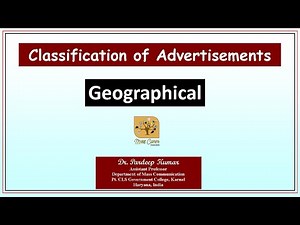 429. Classification of Advertisements on Geographical Bases I भौगोलिक आधार पर विज्ञापन का वर्गीकरण